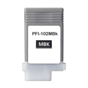 Compatible CANON PFI-102 (0894B001AA) Matte Black Inkjet Cartridge Premium Quality - Cartouches Certifiées
