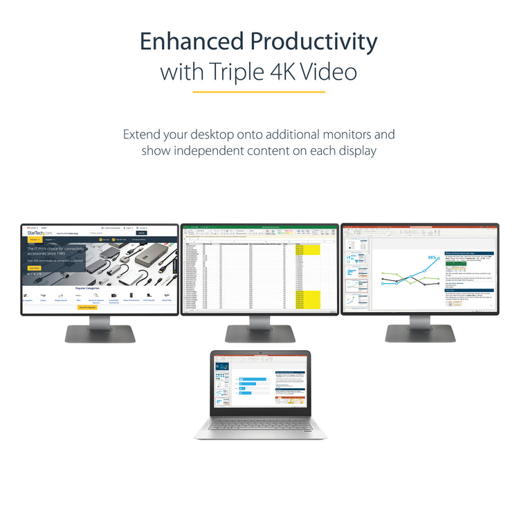 StarTech.com 116N-USBC-DOCK station d'accueil Avec fil USB 3.2 Gen 2 (3.1 Gen 2) Type-C Gris - Image 14
