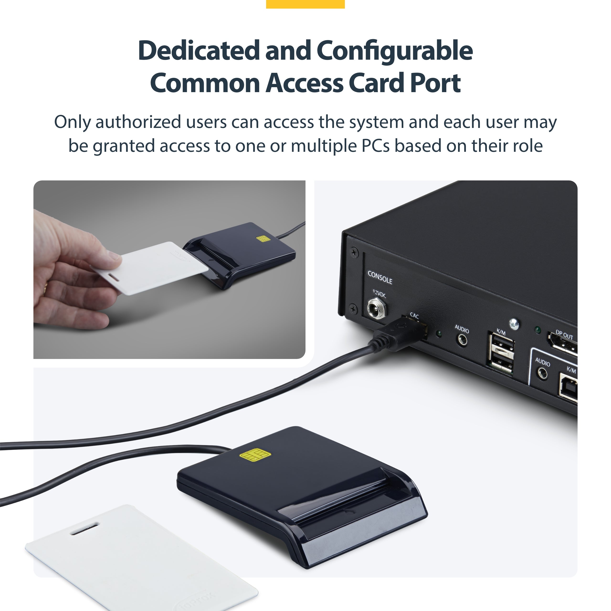 StarTech.com CK4-HP104C commutateur écran, clavier et souris Noir - Image 6