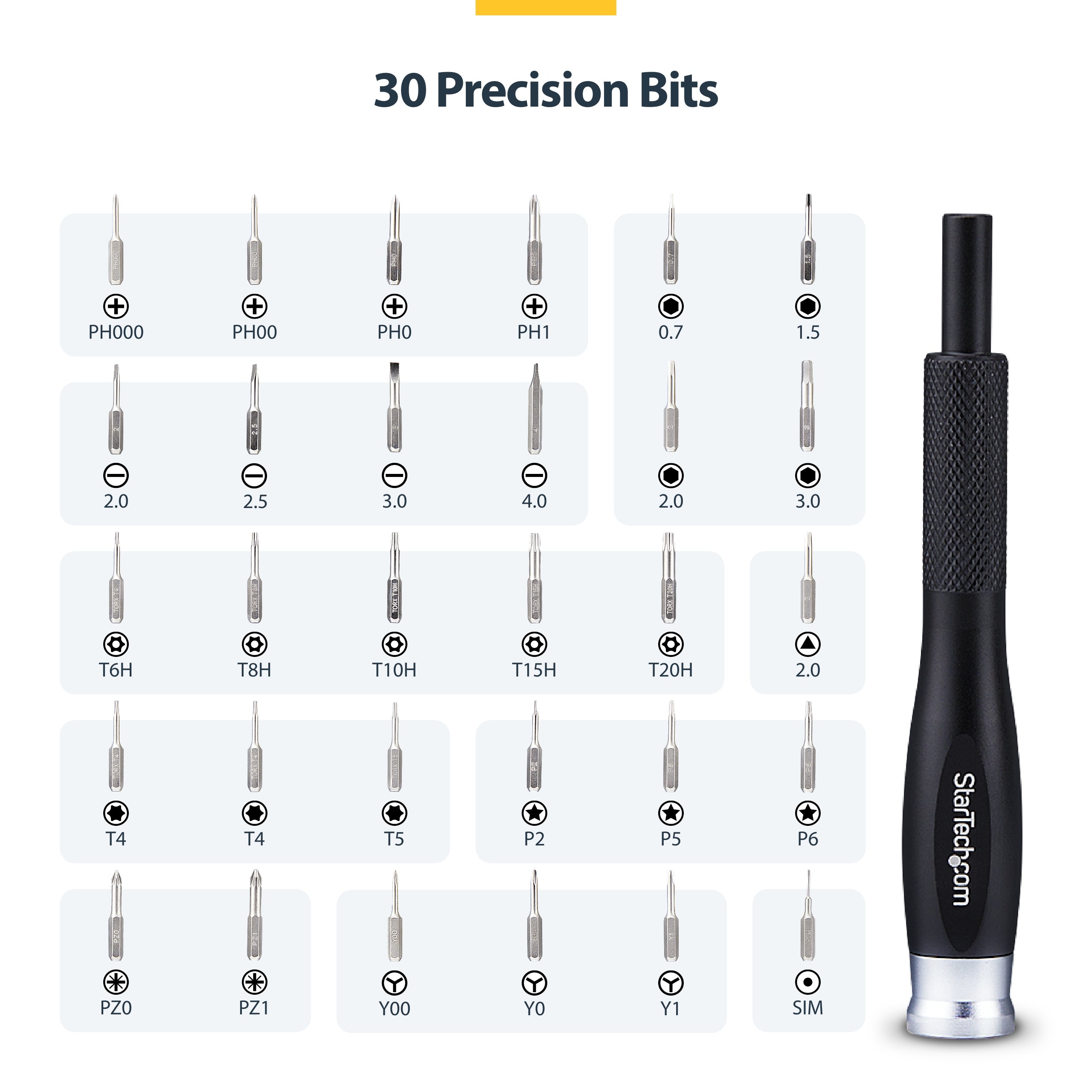 StarTech.com LAPTOP-TOOL-KIT outil de réparation d'appareils électroniques 40 outils - Image 10