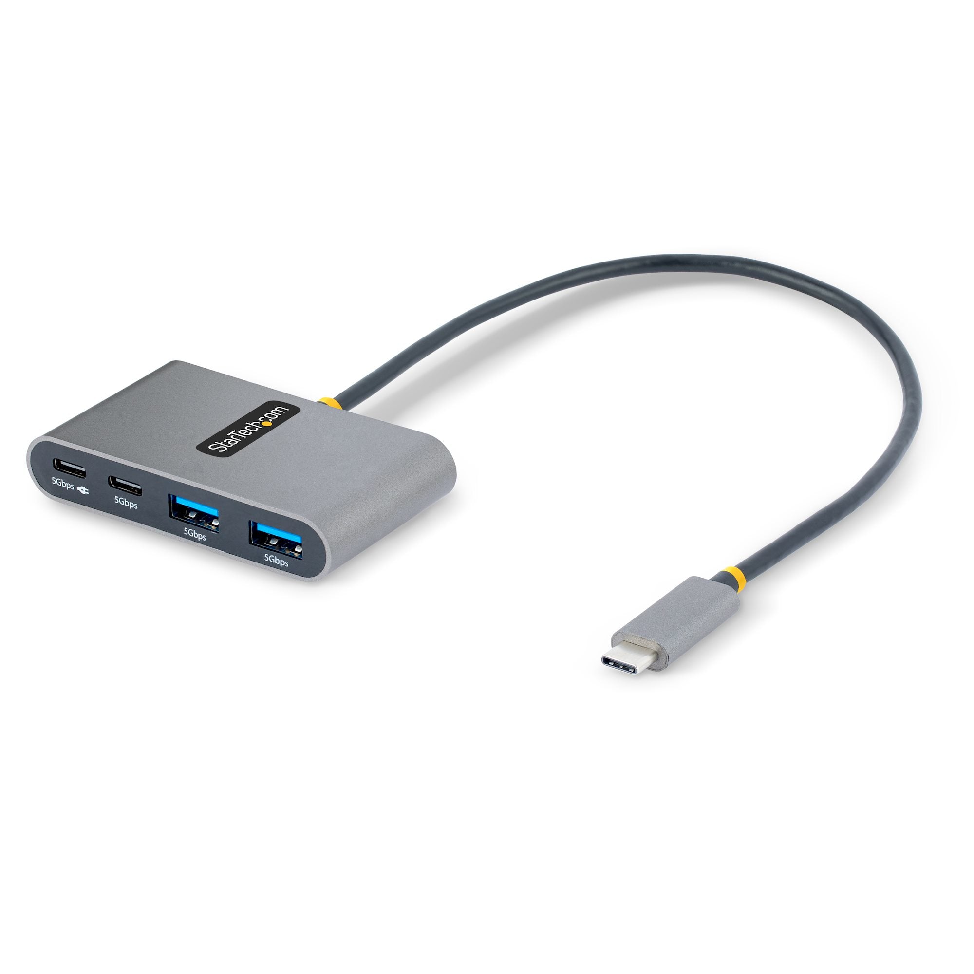 StarTech.com 5G2A2CPDB-USB-C-HUB hub & concentrateur USB 3.2 Gen 1 (3.1 Gen 1) Type-C 5000 Mbit/s Gris - Image 1