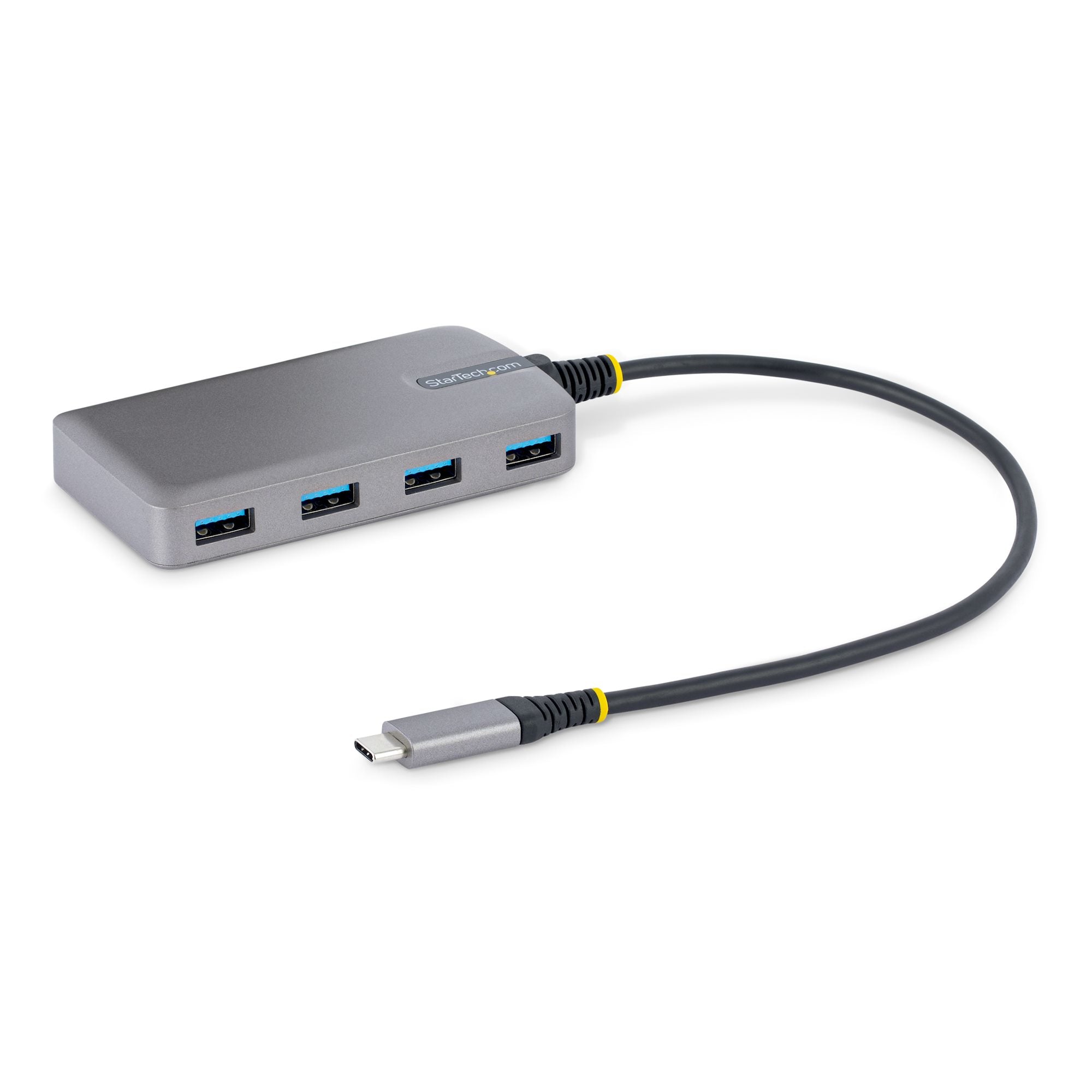 StarTech.com 5G4AB-USB-C-HUB hub & concentrateur USB 3.2 Gen 1 (3.1 Gen 1) Type-C 5000 Mbit/s Gris - Image 1