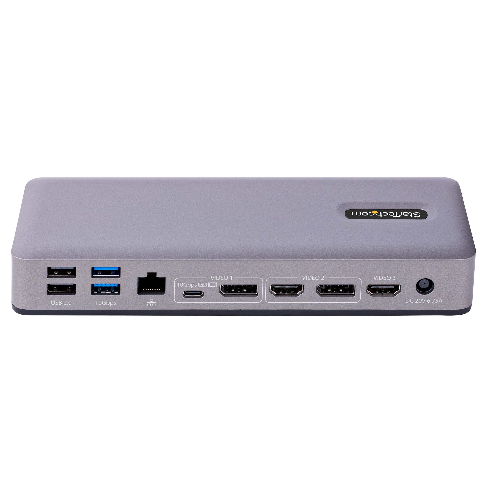 StarTech.com DK31C3MNCR station d'accueil Avec fil USB 3.2 Gen 2 (3.1 Gen 2) Type-C Gris - Image 4