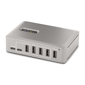 StarTech.com 10G8A2CS-USB-C-HUB hub & concentrateur USB 3.2 Gen 2 (3.1 Gen 2) Type-C 10000 Mbit/s Gris - Image 1