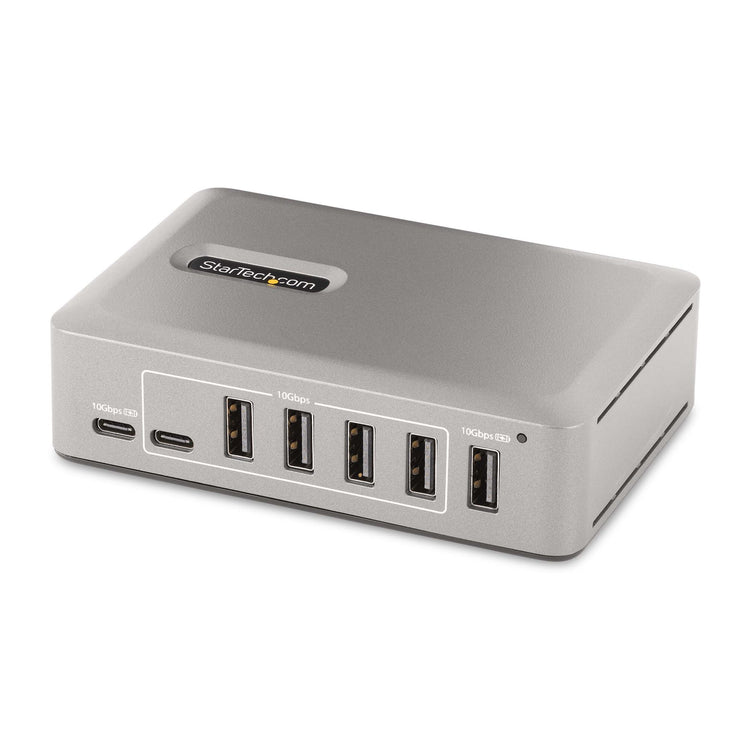 StarTech.com 10G8A2CS-USB-C-HUB hub & concentrateur USB 3.2 Gen 2 (3.1 Gen 2) Type-C 10000 Mbit/s Gris - Image 1