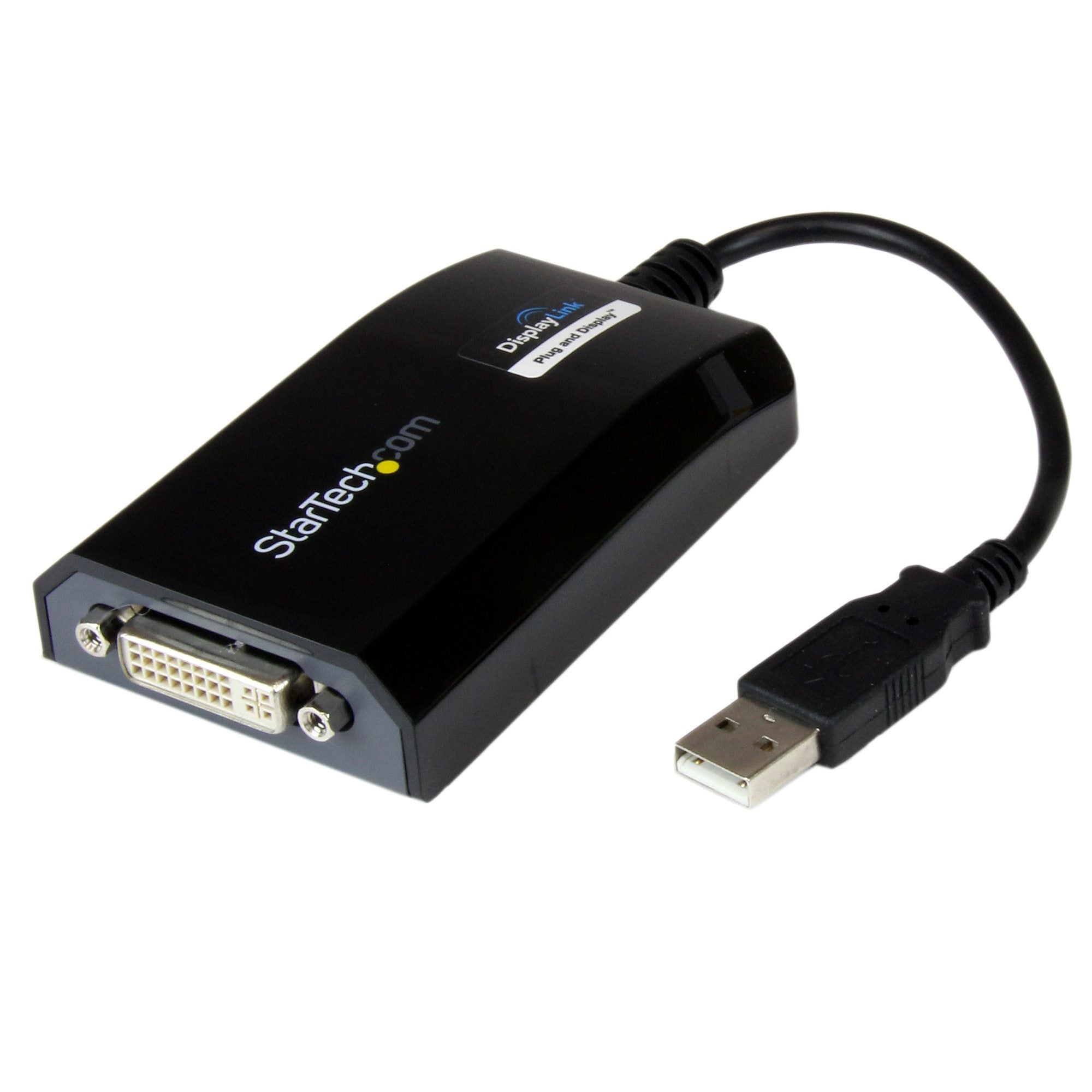 StarTech.com USB2DVIPRO2 adaptateur graphique USB 1920 x 1200 pixels Noir - Image 1