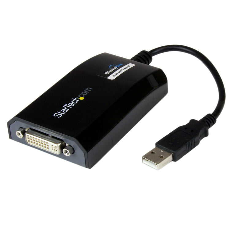 StarTech.com USB2DVIPRO2 adaptateur graphique USB 1920 x 1200 pixels Noir - Image 1