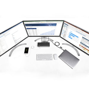 StarTech.com DK31C3HDPD station d'accueil Avec fil USB 3.2 Gen 2 (3.1 Gen 2) Type-C Noir, Gris - Image 16