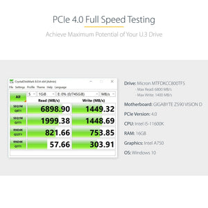 StarTech.com PEX4SFF8639U3 carte et adaptateur d'interfaces Interne U.3 - Image 11