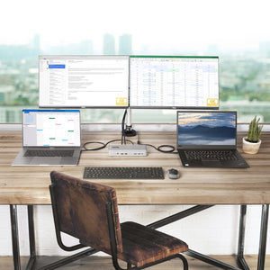 StarTech.com 129N-USBC-KVM-DOCK station d'accueil Avec fil USB 3.2 Gen 2 (3.1 Gen 2) Type-C Argent - Image 9