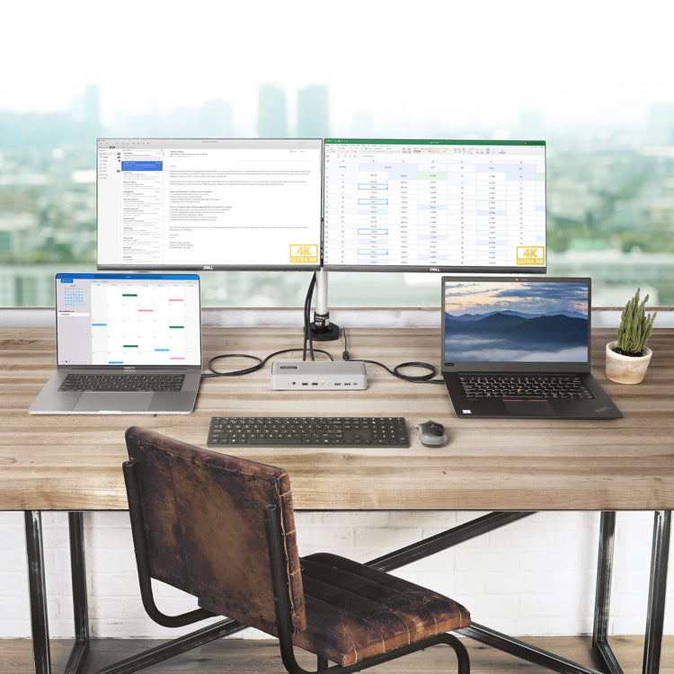 StarTech.com 129N-USBC-KVM-DOCK station d'accueil Avec fil USB 3.2 Gen 2 (3.1 Gen 2) Type-C Argent - Image 9