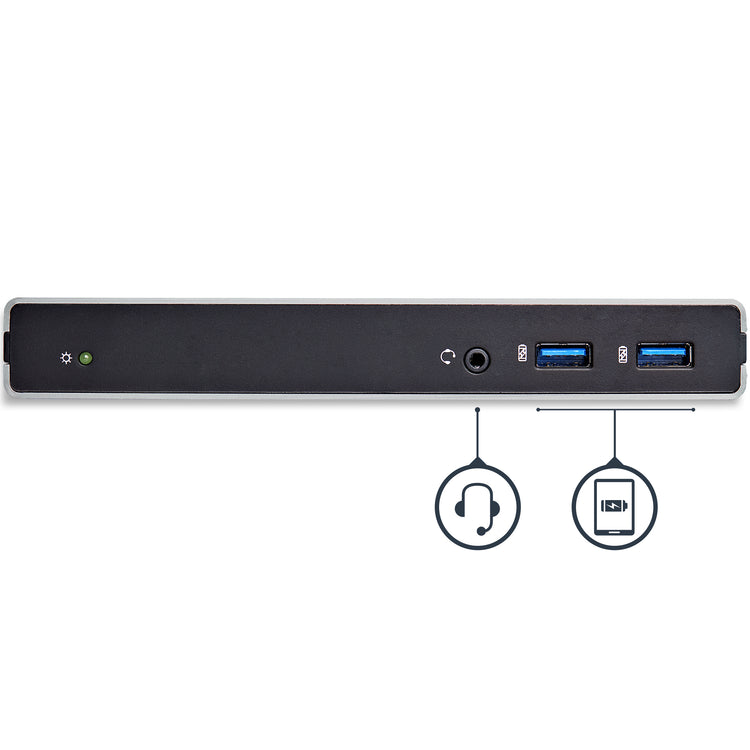 StarTech.com USB3SDOCKDD station d'accueil Avec fil USB 3.2 Gen 1 (3.1 Gen 1) Type-B Noir, Argent - Image 3