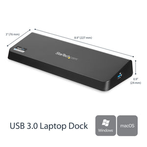 StarTech.com USB3DOCKHDPC station d'accueil Avec fil USB 3.2 Gen 1 (3.1 Gen 1) Type-B Noir - Image 10