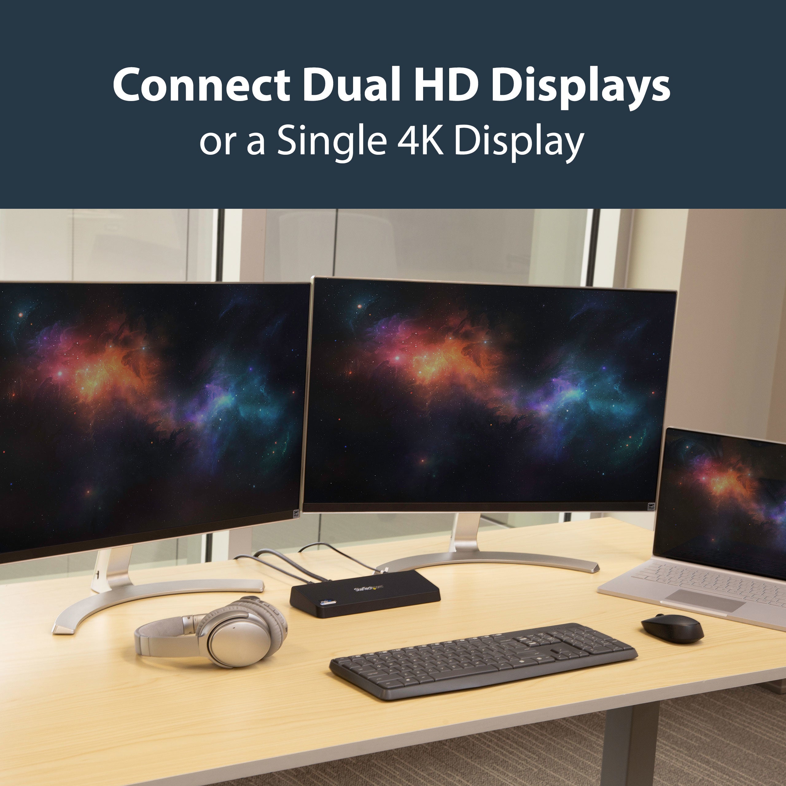 StarTech.com USB3DOCKHDPC station d'accueil Avec fil USB 3.2 Gen 1 (3.1 Gen 1) Type-B Noir - Image 12