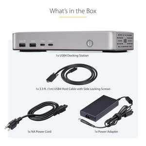 StarTech.com 155NA-USB4-DOCK station d'accueil Avec fil Argent - Image 9