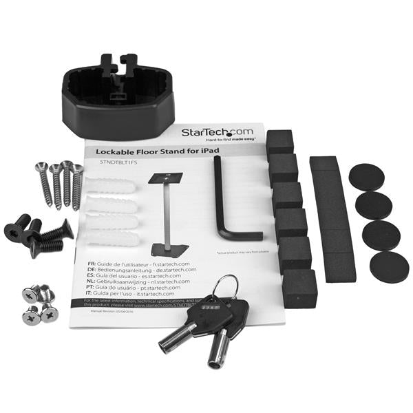 StarTech.com STNDTBLT1FS chariot et support multimédia Noir, Argent Tablette - Image 7