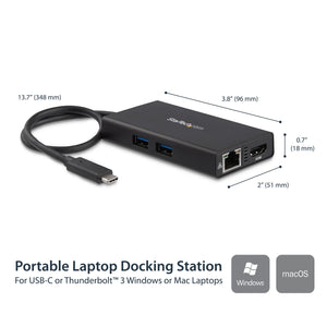 StarTech.com DKT30CHPD station d'accueil Avec fil USB 3.2 Gen 1 (3.1 Gen 1) Type-C Noir - Image 2