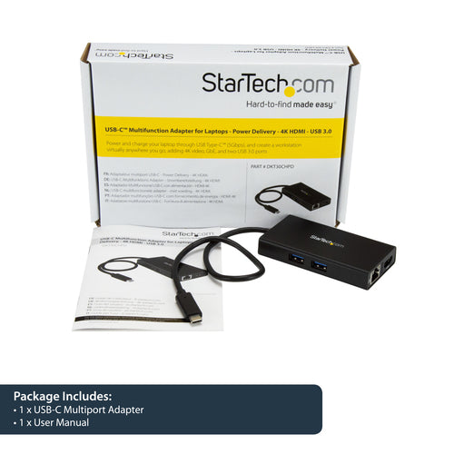 StarTech.com DKT30CHPD station d'accueil Avec fil USB 3.2 Gen 1 (3.1 Gen 1) Type-C Noir - Image 13