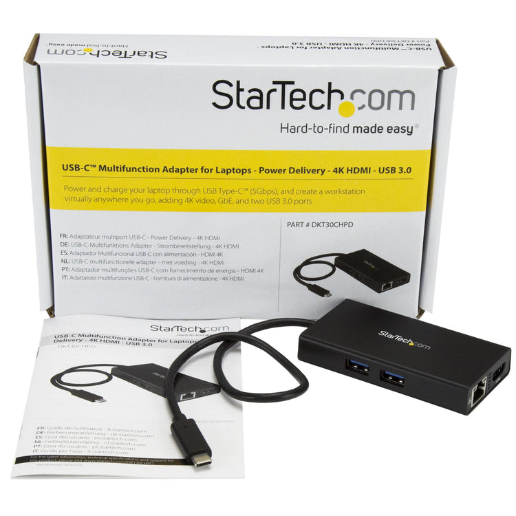 StarTech.com DKT30CHPD station d'accueil Avec fil USB 3.2 Gen 1 (3.1 Gen 1) Type-C Noir - Image 8