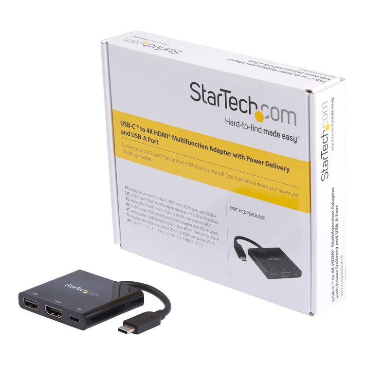 StarTech.com CDP2HDUACP station d'accueil Avec fil USB 3.2 Gen 1 (3.1 Gen 1) Type-C Noir - Image 6