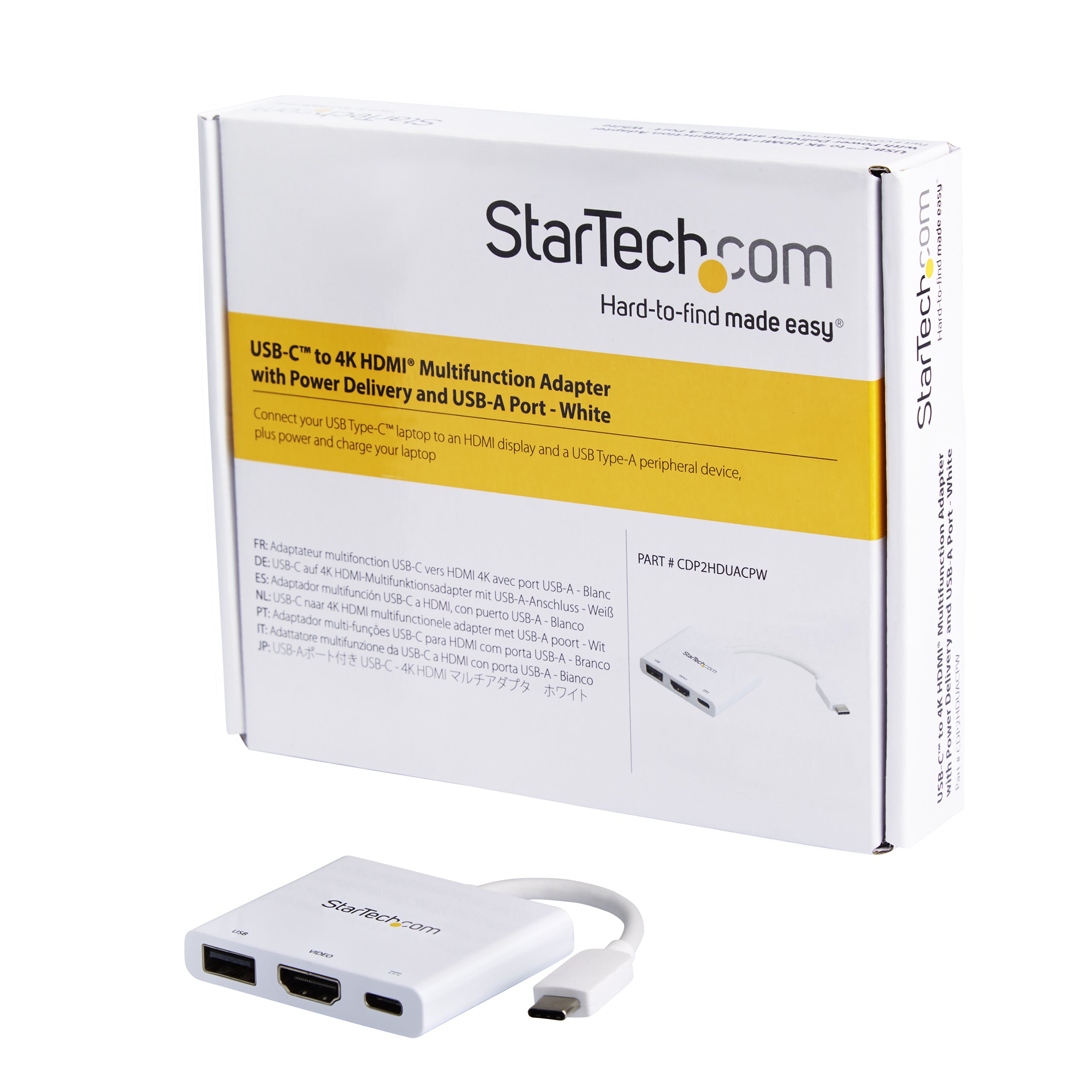 StarTech.com CDP2HDUACPW station d'accueil Avec fil USB 3.2 Gen 1 (3.1 Gen 1) Type-C - Image 12