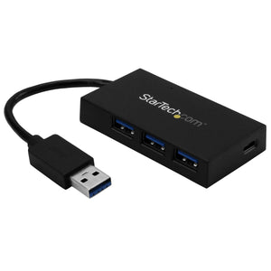 StarTech.com HB30A3A1CFB hub & concentrateur USB 3.2 Gen 1 (3.1 Gen 1) Type-A 5000 Mbit/s Noir - Image 1