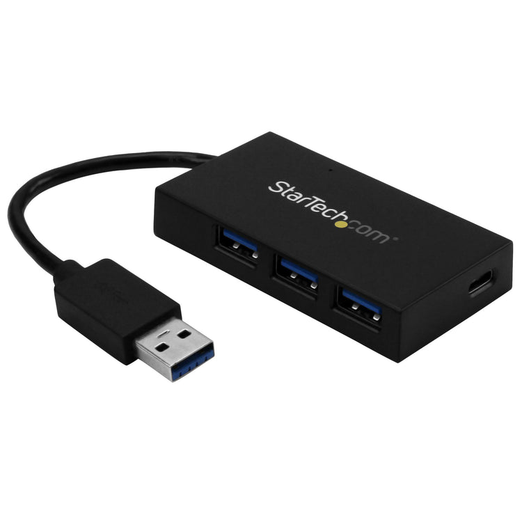 StarTech.com HB30A3A1CSFS hub & concentrateur USB 3.2 Gen 1 (3.1 Gen 1) Type-A 5000 Mbit/s Noir - Image 1