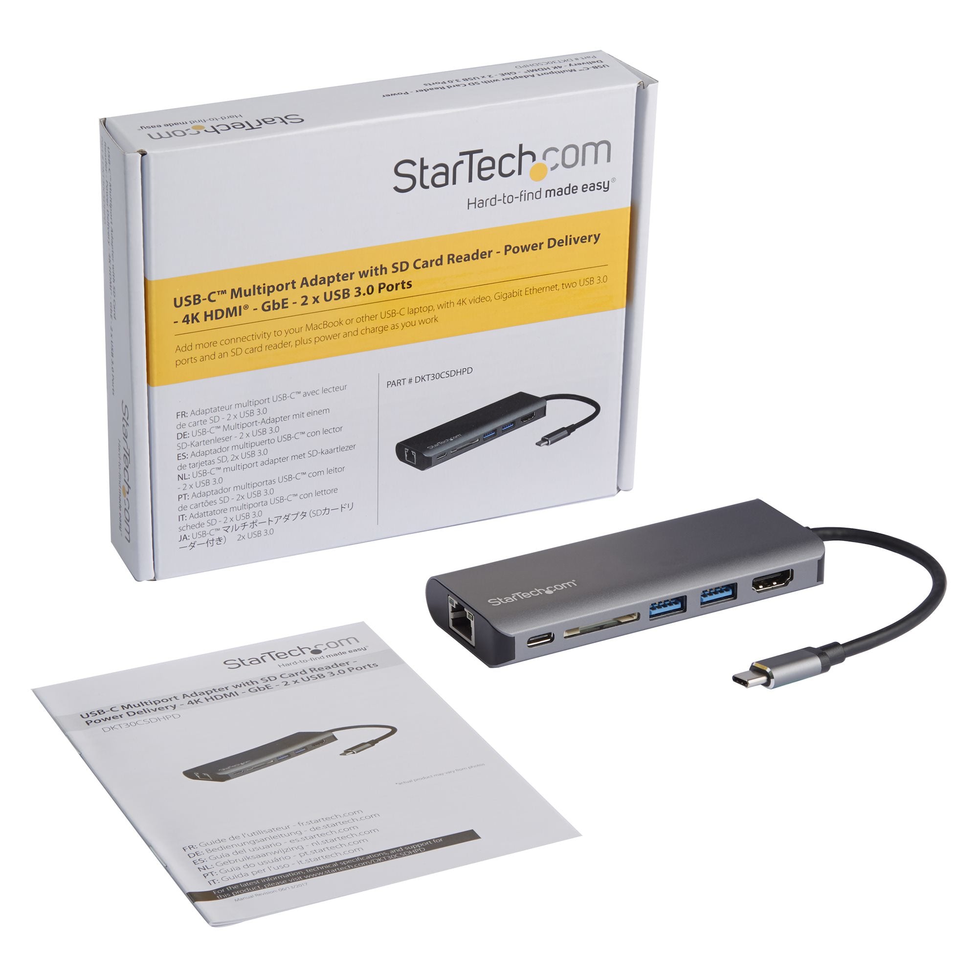 StarTech.com DKT30CSDHPD station d'accueil Avec fil USB 3.2 Gen 1 (3.1 Gen 1) Type-C Noir, Gris - Image 7