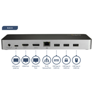 StarTech.com DK30CHDDPPD station d'accueil Avec fil USB 3.2 Gen 1 (3.1 Gen 1) Type-C Noir, Argent - Image 5