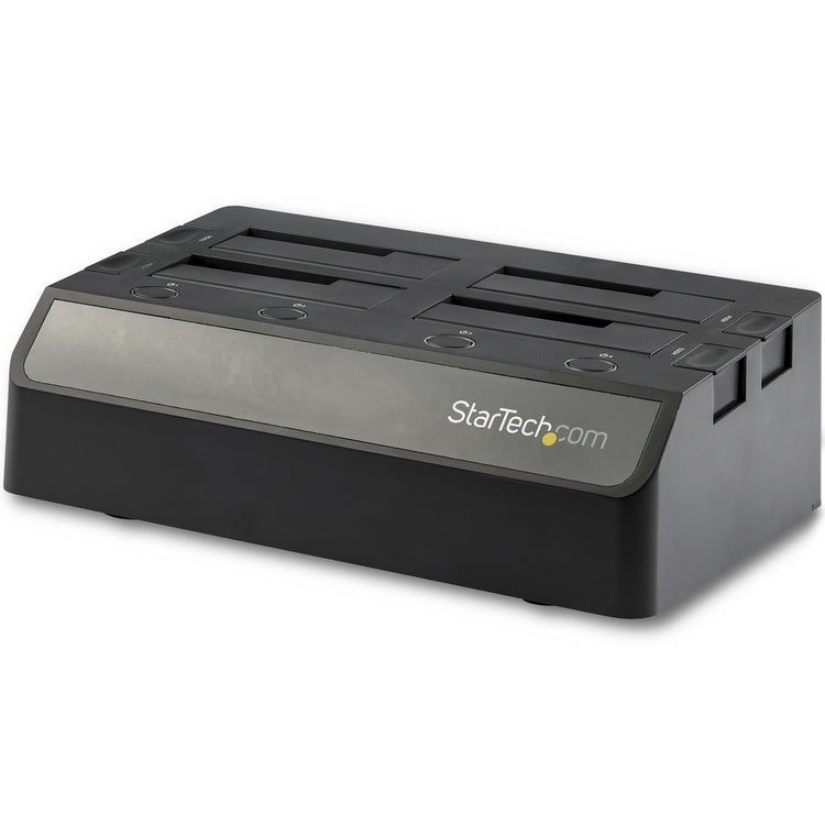 StarTech.com SDOCK4U313 Station d'accueil de disques de stockage USB 3.2 Gen 2 (3.1 Gen 2) Type-C Noir - Image 1