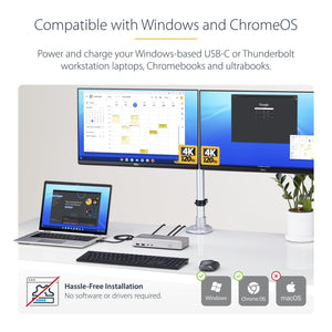 StarTech.com 155NA-USB4-DOCK station d'accueil Avec fil Argent - Image 4