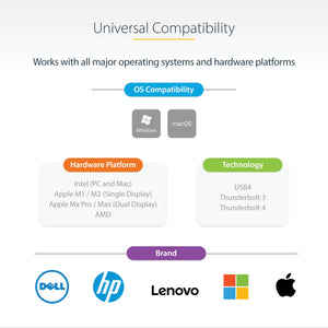 StarTech.com TB3CDK2DH station d'accueil Avec fil Thunderbolt 3 Noir, Argent - Image 7