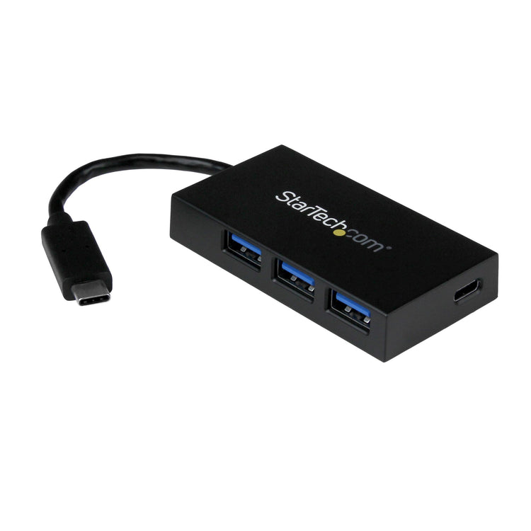 StarTech.com HB30C3A1CFB hub & concentrateur USB 3.2 Gen 1 (3.1 Gen 1) Type-C 5000 Mbit/s Noir - Image 1