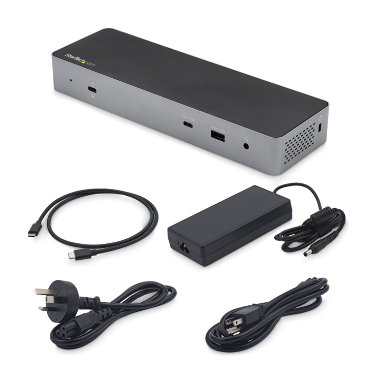 StarTech.com TB3CDK2DH station d'accueil Avec fil Thunderbolt 3 Noir, Argent - Image 10