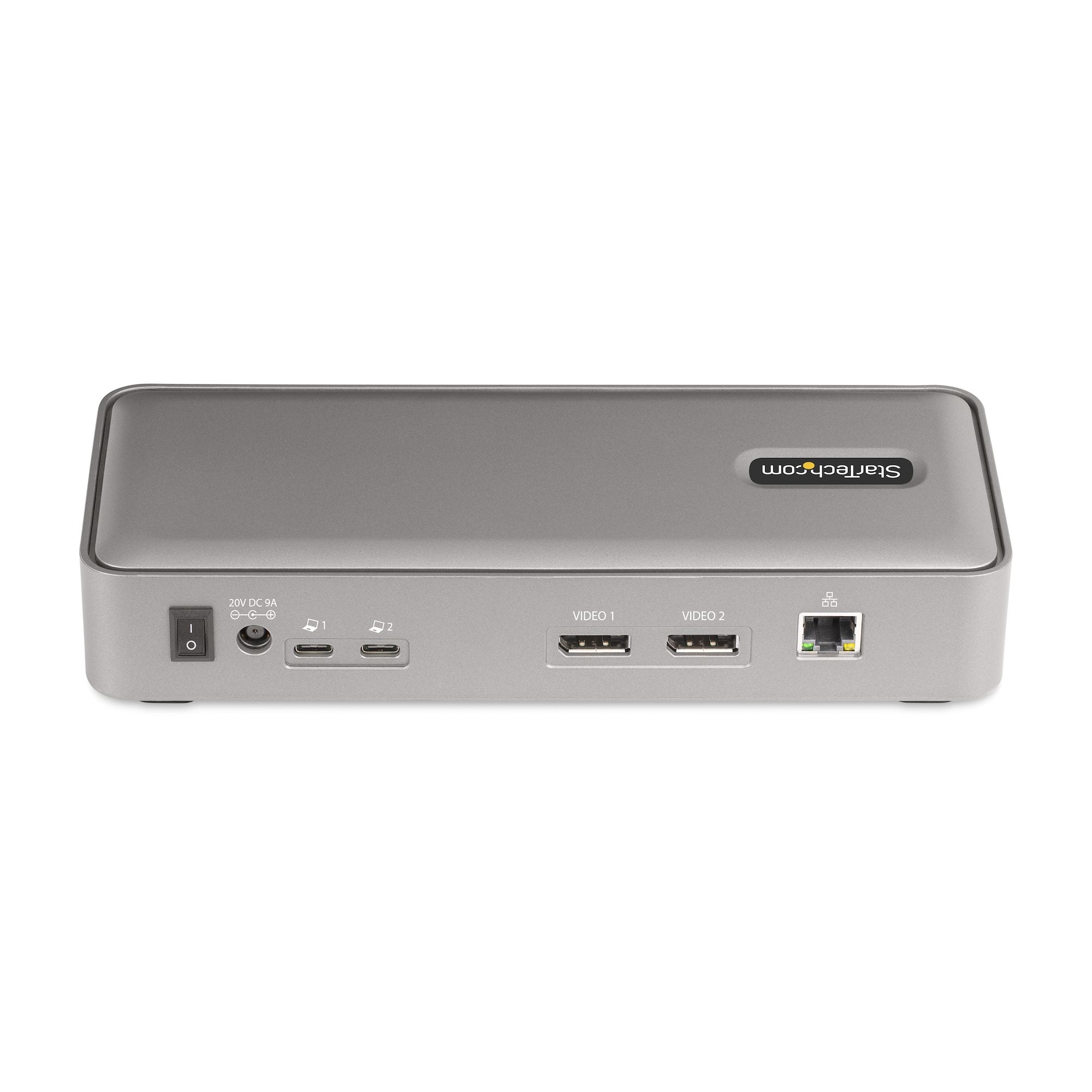 StarTech.com 129N-USBC-KVM-DOCK station d'accueil Avec fil USB 3.2 Gen 2 (3.1 Gen 2) Type-C Argent - Image 3