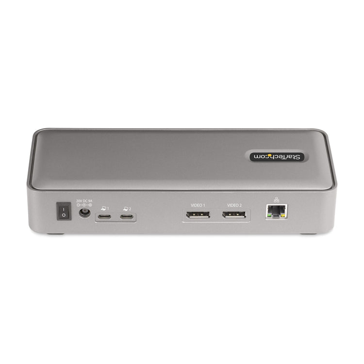 StarTech.com 129N-USBC-KVM-DOCK station d'accueil Avec fil USB 3.2 Gen 2 (3.1 Gen 2) Type-C Argent - Image 3