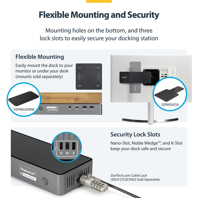 StarTech.com DK30C2DPEPRN station d'accueil Avec fil USB 3.2 Gen 2 (3.1 Gen 2) Type-C Gris - Image 7