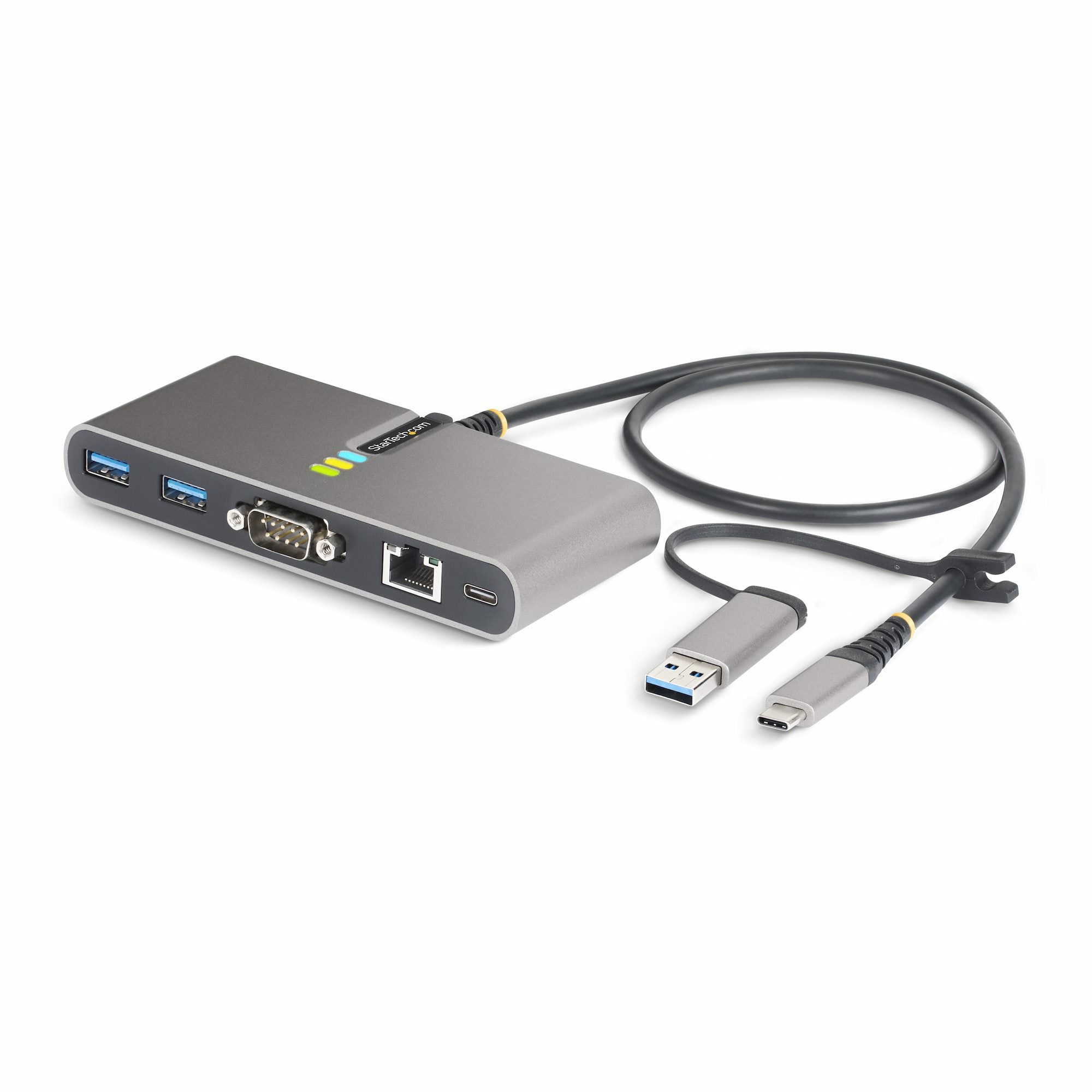 StarTech.com 5G2A1SGBB-USB-C-HUB station d'accueil Avec fil USB 3.2 Gen 1 (3.1 Gen 1) Type-C Gris - Image 1