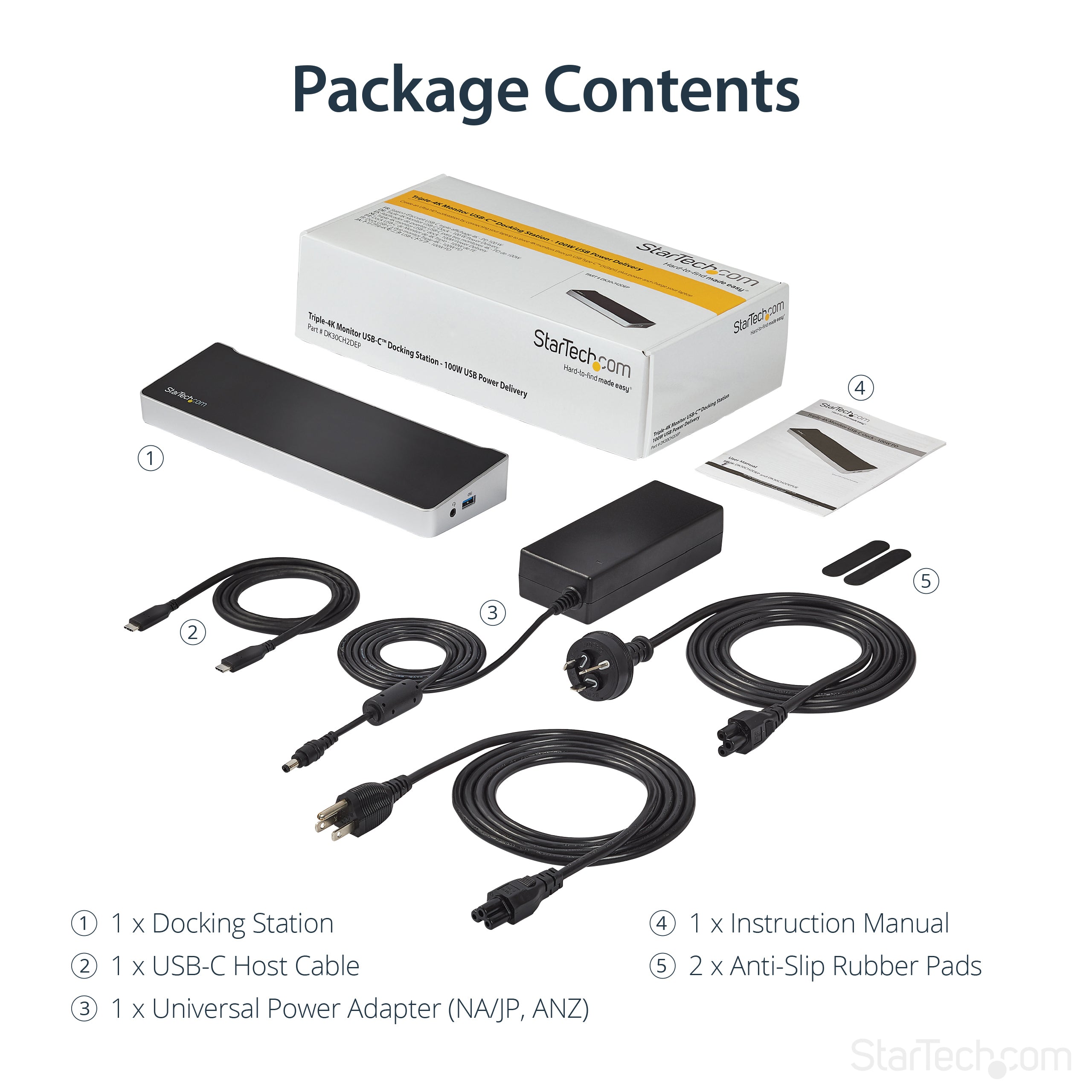 StarTech.com DK30CH2DEP station d'accueil Avec fil USB 3.2 Gen 1 (3.1 Gen 1) Type-C Noir, Argent - Image 13