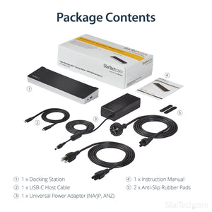 StarTech.com DK30CH2DEP station d'accueil Avec fil USB 3.2 Gen 1 (3.1 Gen 1) Type-C Noir, Argent - Image 13