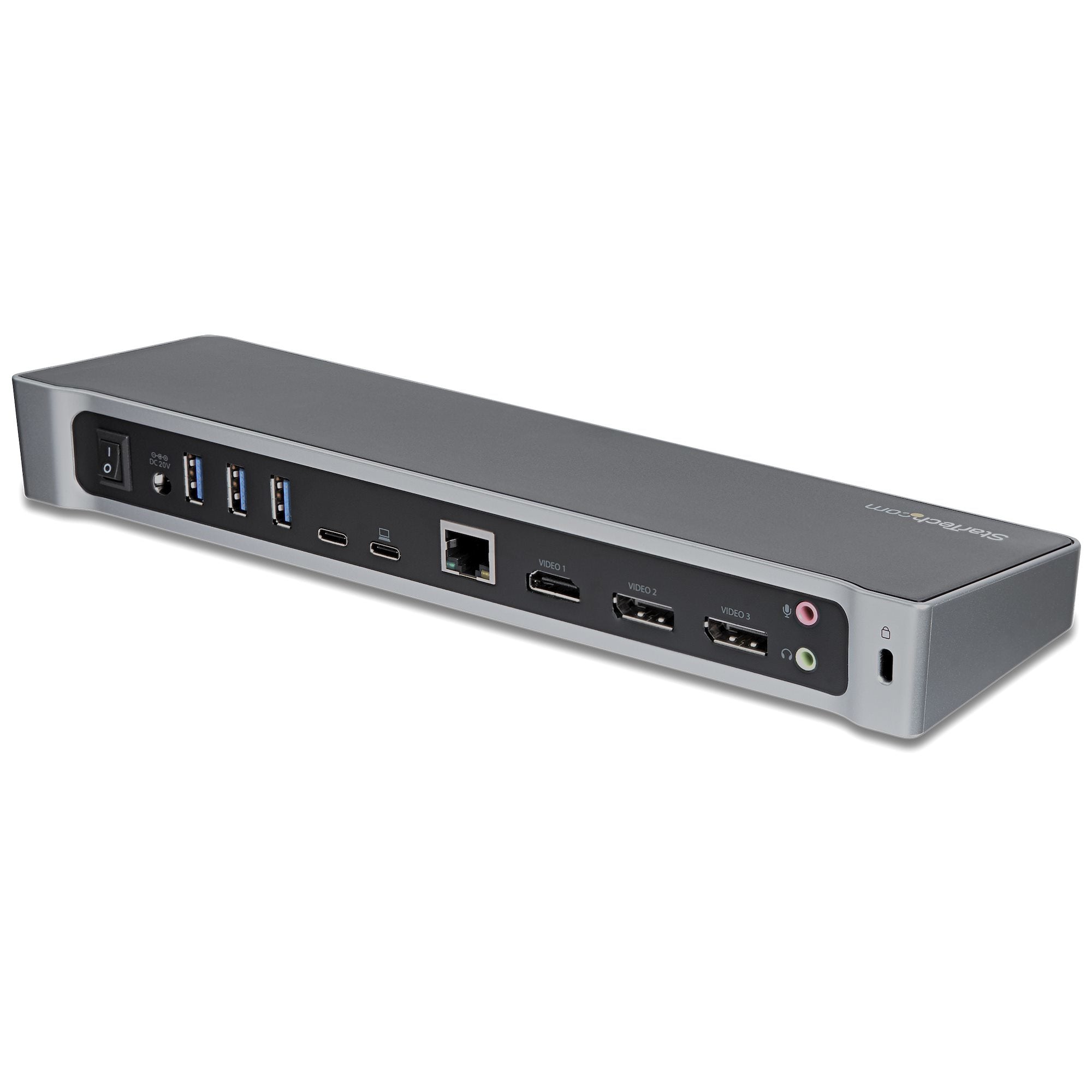StarTech.com DK30CH2DEP station d'accueil Avec fil USB 3.2 Gen 1 (3.1 Gen 1) Type-C Noir, Argent - Image 2