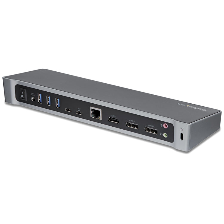 StarTech.com DK30CH2DEP station d'accueil Avec fil USB 3.2 Gen 1 (3.1 Gen 1) Type-C Noir, Argent - Image 2