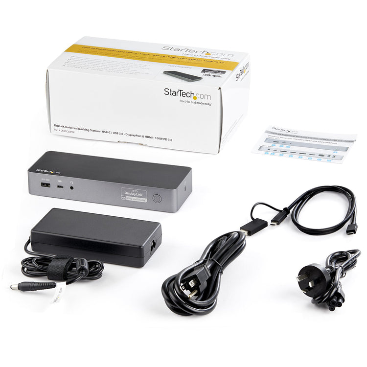 StarTech.com DK30C2DPEP station d'accueil Avec fil USB 3.2 Gen 1 (3.1 Gen 1) Type-C Noir, Gris - Image 12