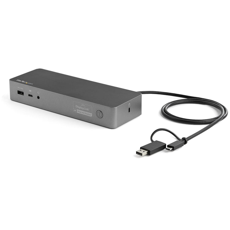 StarTech.com DK30C2DPEP station d'accueil Avec fil USB 3.2 Gen 1 (3.1 Gen 1) Type-C Noir, Gris - Image 1