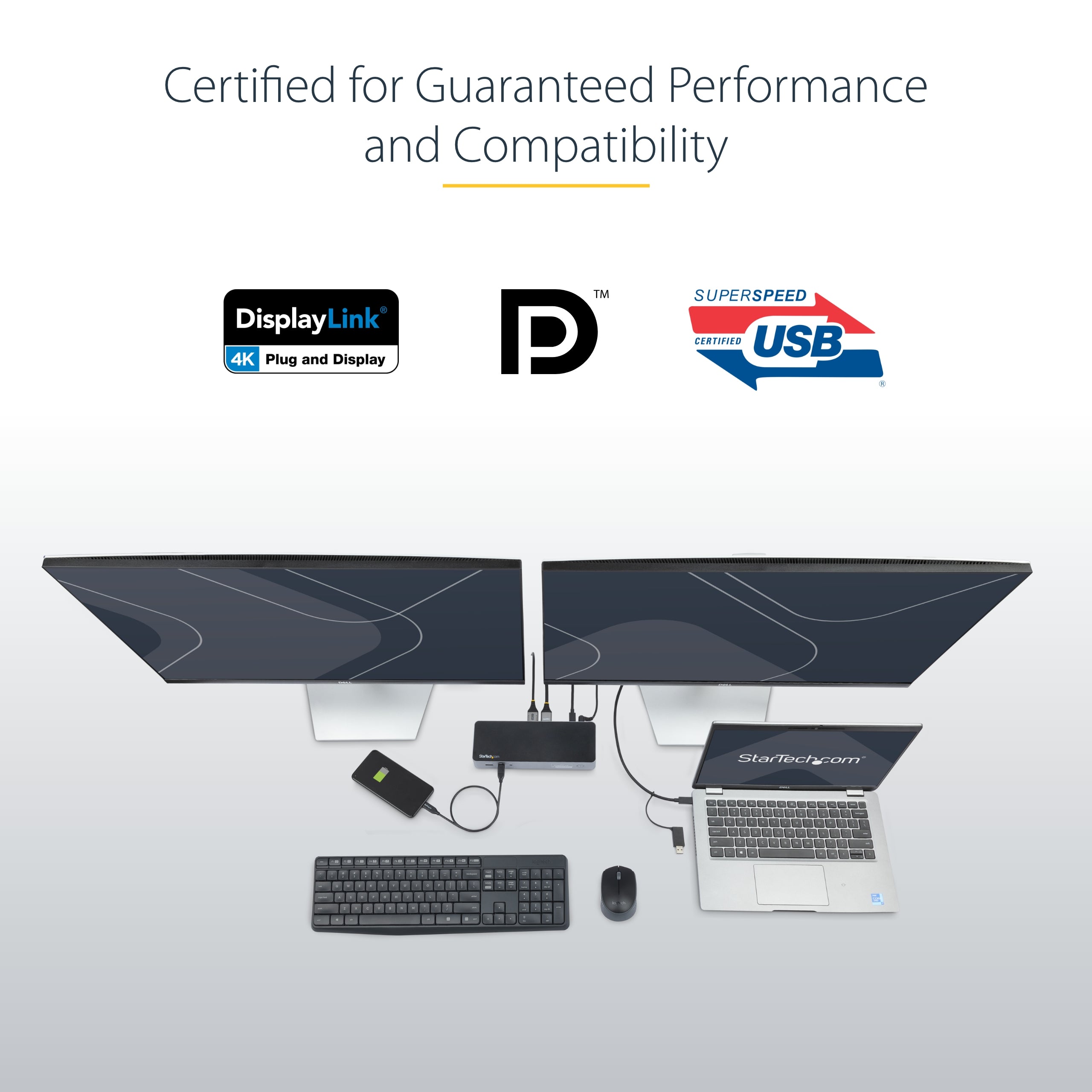 StarTech.com DK30C2DPEP station d'accueil Avec fil USB 3.2 Gen 1 (3.1 Gen 1) Type-C Noir, Gris - Image 13