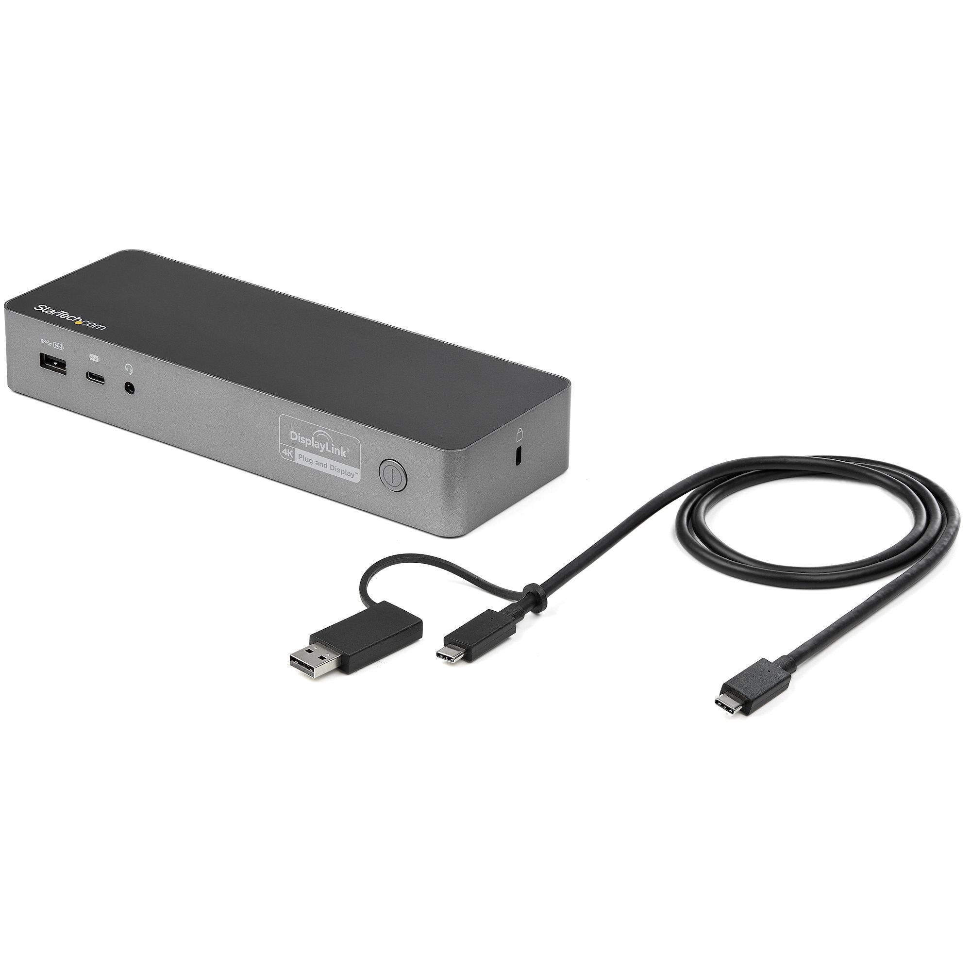 StarTech.com DK30C2DPPD station d'accueil Avec fil USB 3.2 Gen 1 (3.1 Gen 1) Type-C Noir, Gris - Image 1