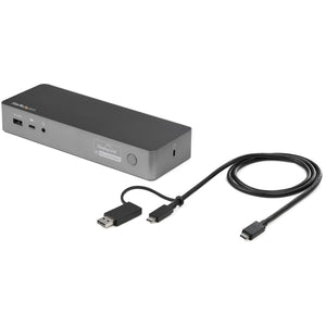 StarTech.com DK30C2DPPD station d'accueil Avec fil USB 3.2 Gen 1 (3.1 Gen 1) Type-C Noir, Gris - Image 1