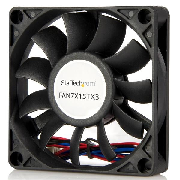 StarTech.com FAN7X15TX3 système de refroidissement d’ordinateur Boitier PC 7 cm Noir