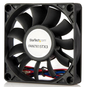 StarTech.com FAN7X15TX3 système de refroidissement d’ordinateur Boitier PC 7 cm Noir