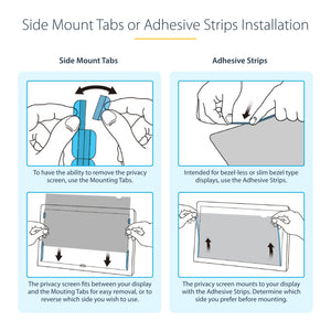 StarTech.com 2469G-PRIVACY-SCREEN filtre anti-reflets pour écran et filtre de confidentialité 61 cm (24") Moniteur Filtre de confidentialité sans bords pour ordinateur - Image 13
